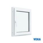 Пластиковое окно ПВХ VEKA одностворчатое 600x500мм (ВхШ) Двухкамерное