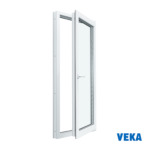 Пластиковое окно ПВХ VEKA одностворчатое 1160x800мм (ВхШ) Двухкамерное